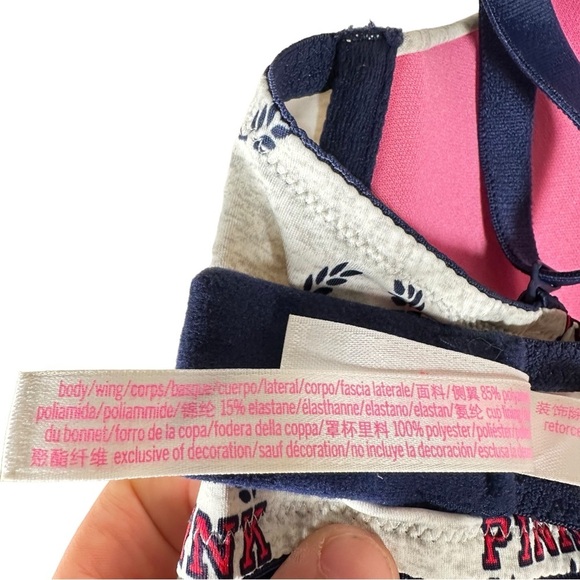PINK VICTORIA’S SECRET Logo Wear Everywhere Super Push-Up Bra - Picture 7 of 10